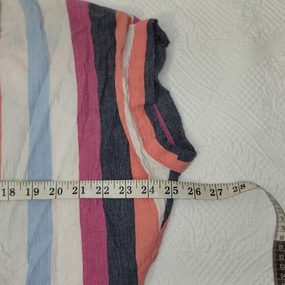 724. Time and Tru 1/4 Sleeve Top Multicolored Sz S (4-6) - Picture 3 of 8